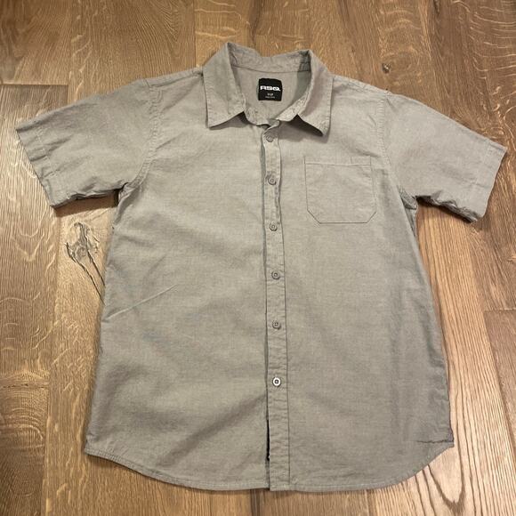Boy’s Tilly’s RSQ gray button down, L - Picture 1 of 5